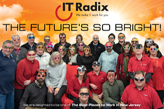 IT Radix Bright Future - 2019 Best Places to Work in NJ Award|