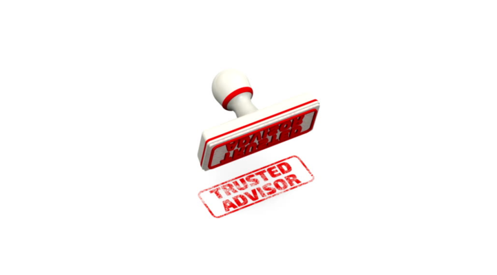 trusted advisor - red rubber stamp