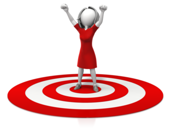 IT Support - long term goals - woman in bullseye