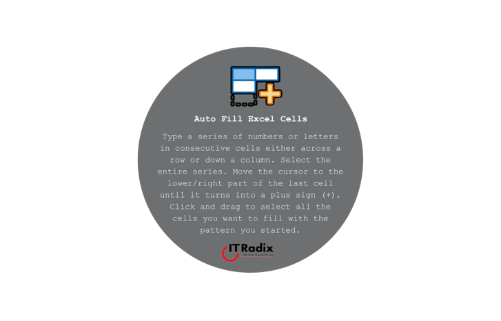 tech tip - auto fill Excel cells