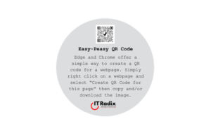 tech tip - easy-peasy QR code