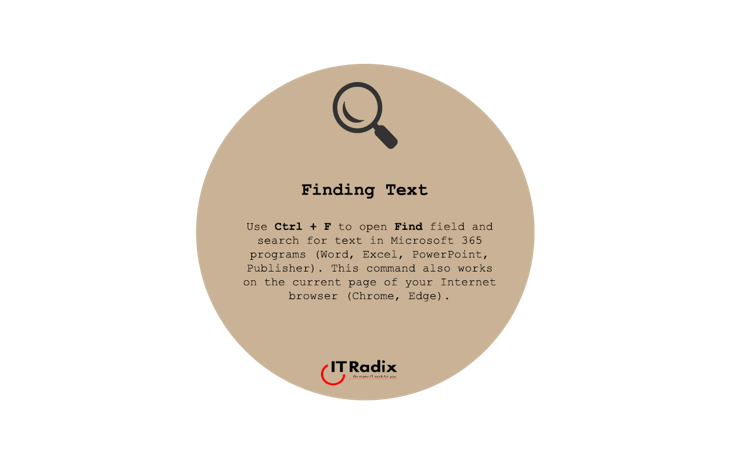 tech tip - Microsoft finding text