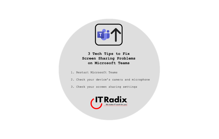 tech tip - fix screen sharing problems on Microsoft Teams