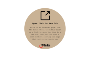 tech tip - open link in new tab
