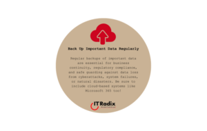 tech tip - security - back up important data regularly