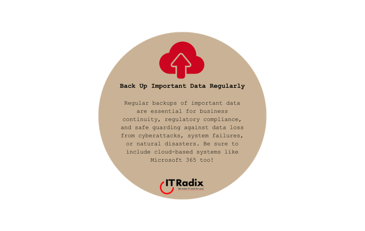 tech tip - security - back up important data regularly