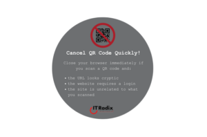 tech tip - security - cancel QR Code quickly