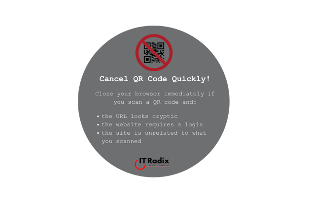 tech tip - security - cancel QR Code quickly
