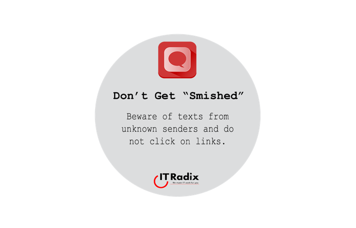 tech tip - security - don't get "smished"