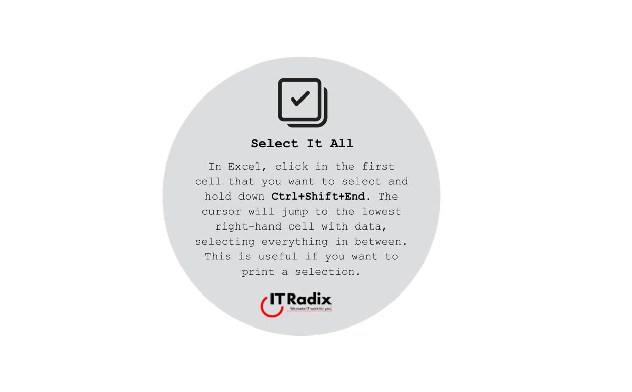 tech tip - select it all