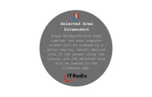 tech tip - selected area screenshot