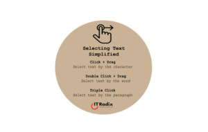 tech tip - selecting text simplified