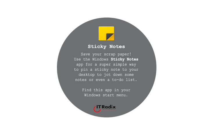 tech tip - Windows Sticky Notes