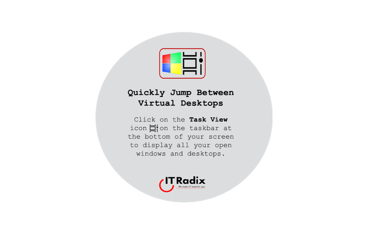 tech tip - quickly jump between virtual desktops