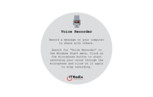tech tip - voice recorder