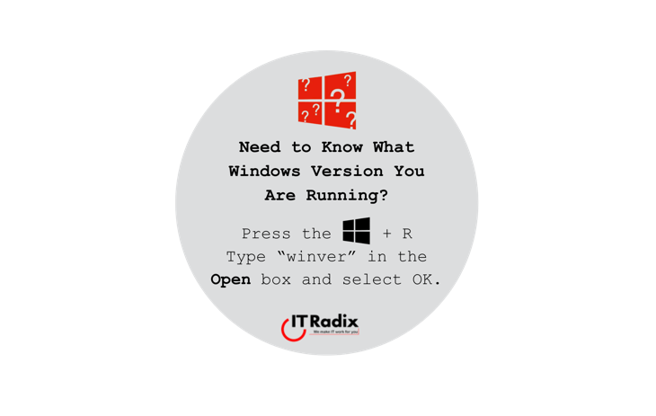tech tip - need to know what Windows version you are running
