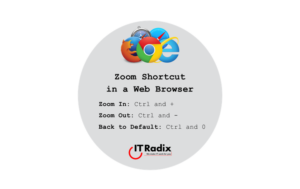 tech tip - zoom shortcut in a web browser