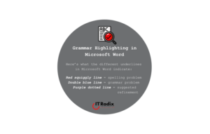 tech tip - grammar highlighting in Microsoft Word
