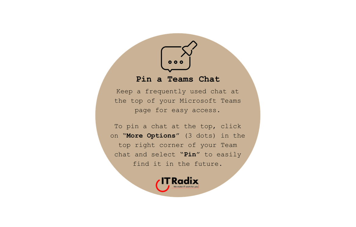 tech tip - pin a Teams chat