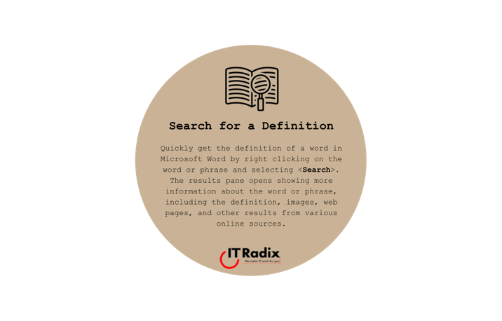 tech tip - search for a definition