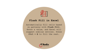 tech tip - flash fill in excel