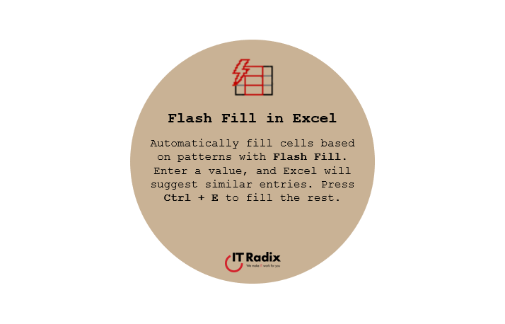 tech tip - flash fill in excel