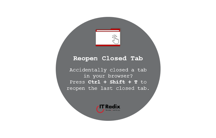 tech tip - reopen closed tab