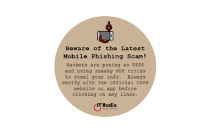 tech tip - security - beware of the latest mobile phishing scam