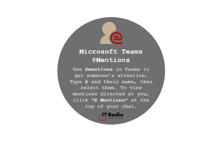 tech tip - Microsoft Teams @Mentions