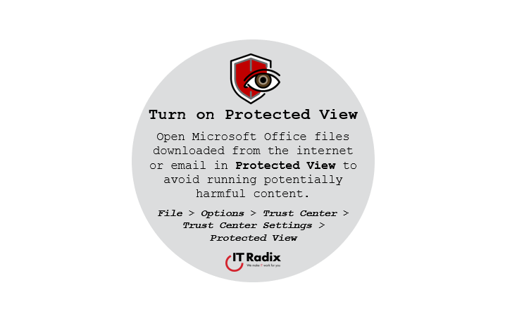 tech tip - security - turn on protected view
