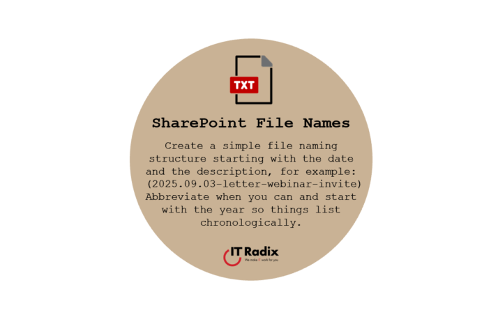 tech tip - SharePoint File Names