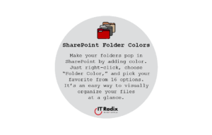 tech tip - SharePoint Folder Colors