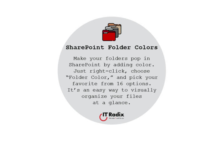 tech tip - SharePoint Folder Colors
