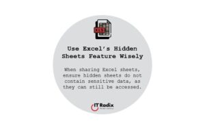 tech tip - security - use Excel's hidden sheets feature wisely