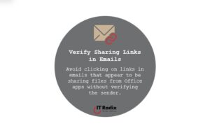 tech tip - security - verify sharing links in emails