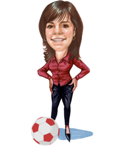 Cathy and soccer ball