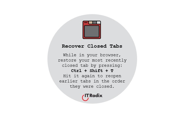 tech tip - recover closed tabs