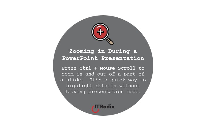tech tip - zooming in during a PowerPoint presentation