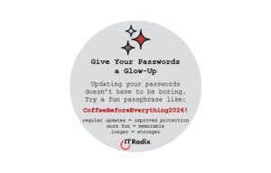 tech tip - security - give your passwords a glow-up