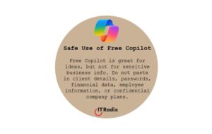 tech tip - security - safe use of free copilot
