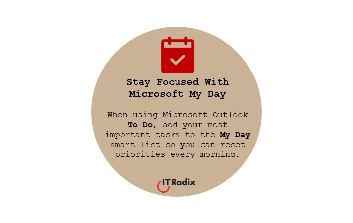 tech tip - stay focused with Microsoft My Day